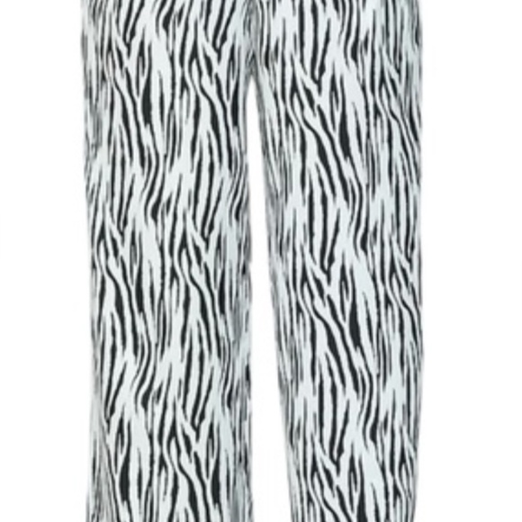Renee C. Zebra Print Ankle Pants (NWT) - Picture 2 of 3